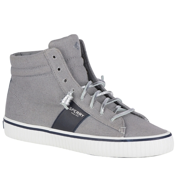 Sperry Rave Verge Hi-Top Sneaker Grey Size 9.5 - Picture 1 of 16